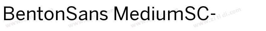 BentonSans MediumSC字体转换